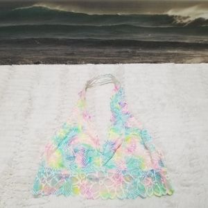 NEW Victoria's Secret Pink Lace Halter Bralette S